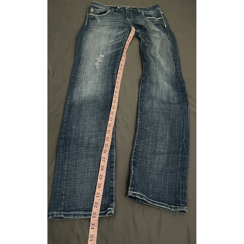 BigStar Womens SZ 26 L Med Wash Denim Casey K Skinny Low Rise Straight Leg Jeans - Picture 15 of 16